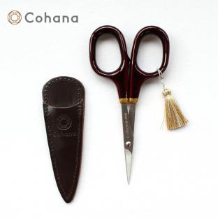 Cohana 漆と金蒔絵の小ばさみ 溜塗り｜在庫ありの場合、4営業日前後で 