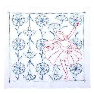 刺し子キット チューリップ 花ふきん SASHIKO WORLD France 