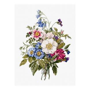 輸入刺しゅうキット Luca-S(ルーカス) Bouquet Of Summer Flowers