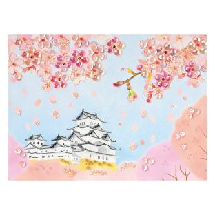 ビーズデコール 桜と城 (4月) BHD-152