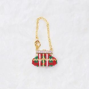 クリスマスバッグチャーム クリスマスチェック｜在庫ありの場合、土日祝除く通常1～3営業日で発送