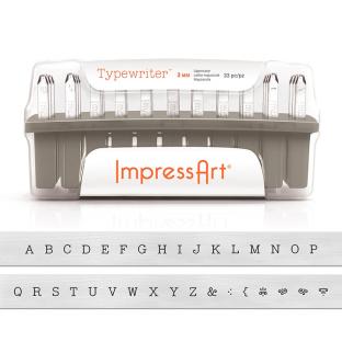 ImpressArt(インプレスアート) レタースタンプ 3mm 大文字 タイプライター 