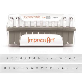 ImpressArt(インプレスアート) レタースタンプ 3mm 小文字 タイプライター ｜在庫ありの場合、土日祝除く通常1～3営業日で発送