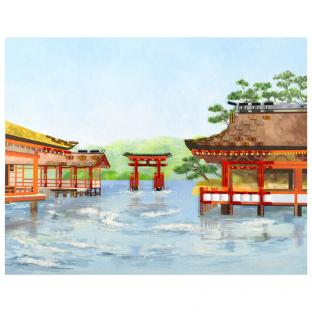 ビーズデコール 日本の風景 厳島神社(広島) BHD-163|在庫ありの場合、4営業日前後で発送(土日祝除く)