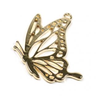 メタルフレーム 蝶(横) ゴールド 1ヶ｜在庫ありの場合、土日祝除く通常1～3営業日で発送