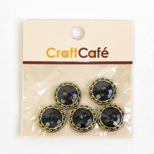 CraftCafe チェーンサークルボタン 15mm 5ヶ入 9924G｜在庫ありの場合、土日祝除く通常1～3営業日で発送