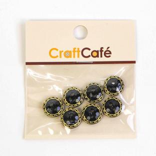 CraftCafe チェーンサークルボタン 11.5mm 7ヶ入 9925G