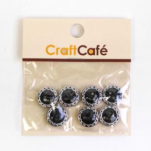 CraftCafe チェーンサークルボタン 11.5mm 7ヶ入 9929S