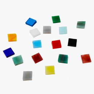 モザイクガラス 正方形 ミックス 1×1cm 約50g入｜在庫ありの場合、土日祝除く通常1～3営業日で発送