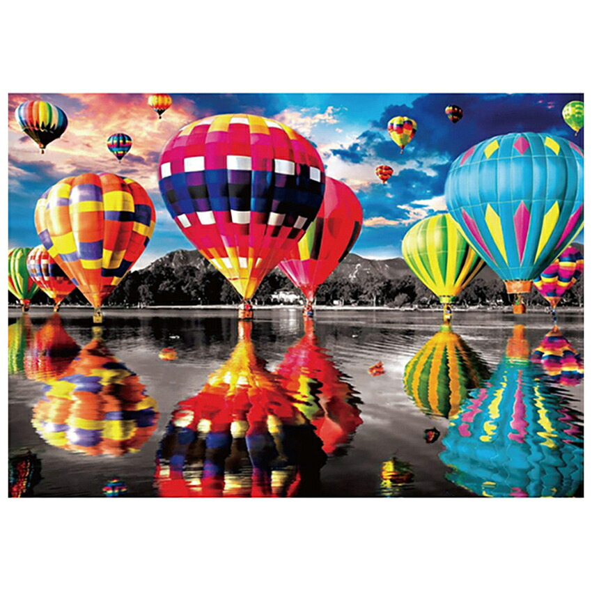 キラキラビーズアート 熱気球SCB-392 / キャンバスサイズ 40×30cm エルベール|在庫ありの場合、4営業日前後で発送(土日祝除く)