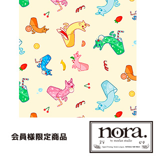 【同梱不可 12月上旬発送予定】nora. POP SHOWER シーチング ST1185 1m単位
