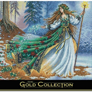 輸入刺しゅうキット　Dimensions　ゴールドコレクション 人物　Woodland Entrantress｜在庫ありの場合、土日祝除く通常1～3営業日で発送