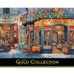 輸入刺しゅうキット　Dimensions　ゴールドコレクション 風景　European Bistro｜在庫ありの場合、土日祝除く通常1～3営業日で発送