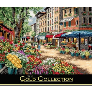 輸入刺しゅうキット　Dimensions　ゴールドコレクション 風景　Paris Market｜在庫ありの場合、土日祝除く通常1～3営業日で発送