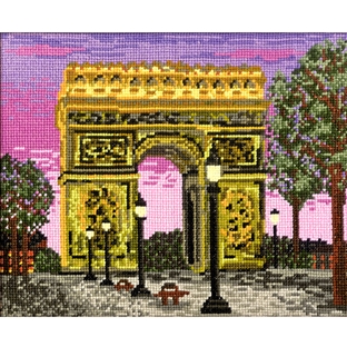 クロスステッチキット オリムパス 一度は訪れたい世界の名所 パリの凱旋門(フランス)｜在庫ありの場合、土日祝除く通常1～3営業日で発送
