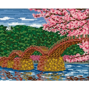 クロスステッチキット オリムパス 四季を彩る 日本の名所 桜と錦帯橋｜在庫ありの場合、土日祝除く通常1～3営業日で発送