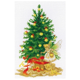 輸入刺しゅうキット　Luca-S(ルーカス)　クリスマス　Christmas Tree & Fairy 【メール便可】