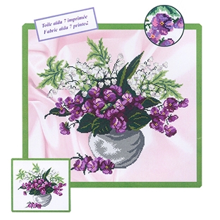 輸入刺しゅうキット　Princesse　Tableau 「Muguet et violettes」B｜在庫ありの場合、土日祝除く通常1～3営業日で発送