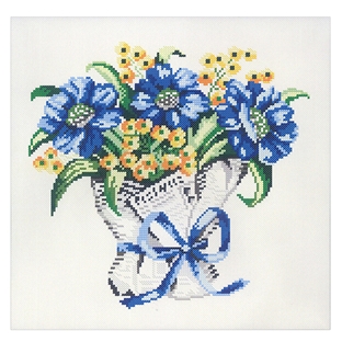 輸入刺しゅうキット　Princesse　Bouquet 「Fleurs bleues」 【メール便可】