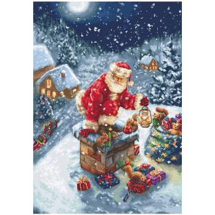 刺繍 Luca-s Santa Claus｜在庫ありの場合、土日祝除く通常1～3営業日で発送