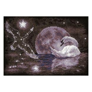 刺繍 PANNA(パンナ) Moon Swan (月と白鳥)|輸入キット クロスステッチ はくちょう座【メール便可】｜在庫ありの場合、土日祝除く通常1～3営業日で発送