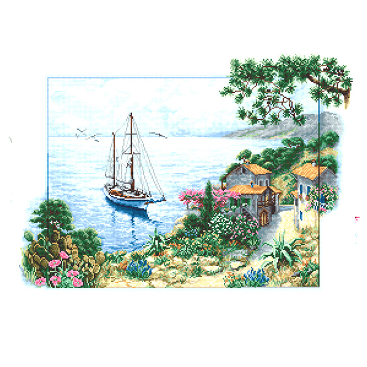 刺繍 Luca-S Seascape (海の風景)｜クロスステッチ 輸入キット