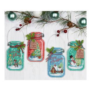クロスステッチ ディメンジョン Christmas Jar Ornaments クリスマス ジャー オーナメント｜在庫ありの場合、土日祝除く通常1～3営業日で発送