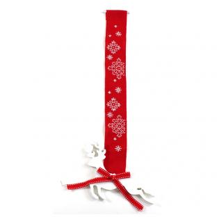 輸入刺繍 RICO Christmastime noel 雪の結晶 ベルブル付｜在庫ありの場合、土日祝除く通常1～3営業日で発送