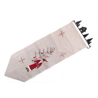 輸入刺繍 RICO Santa Claus クリスマス 家とツリーのベルブル付き｜在庫ありの場合、土日祝除く通常1～3営業日で発送