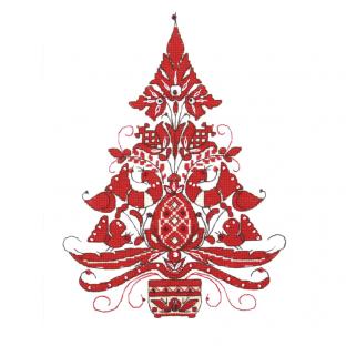輸入刺繍 Charivna  Tree of life 命の木 クリスマスツリー