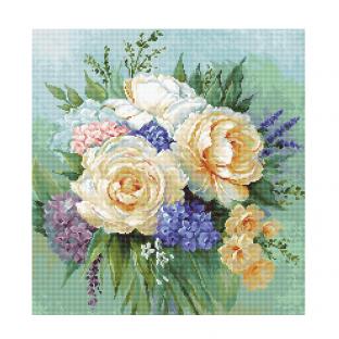 刺繍 輸入キットルーカス Floral bouquet お花のブーケ｜在庫ありの場合、土日祝除く通常1～3営業日で発送