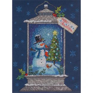 刺繍輸入キット Dimensions 70-08987 Snowman Lantern スノーマンランタン｜在庫ありの場合、土日祝除く通常1～3営業日で発送