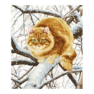 刺繍 Golden Fleece K-010 Red cat 赤猫 クロスステッチキット｜在庫ありの場合、土日祝除く通常1～3営業日で発送