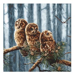 刺繍 LETISTITCH  946 Owls family フクロウの家族 /ふくろう クロスステッチキット 輸入｜在庫ありの場合、土日祝除く通常1～3営業日で発送