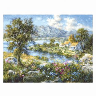 刺繍 Luca-S B615 Enchanted Cottage 魅惑のコテージ/風景 景色 クロスステッチキット 輸入
