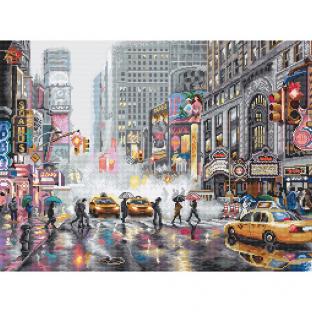 刺繍 LETISTITCH L8012 New York ニューヨーク／雨 タクシー 街 クロスステッチキット 輸入｜在庫ありの場合、土日祝除く通常1～3営業日で発送