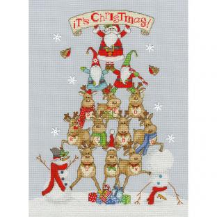 輸入刺繍キット Bothy Threads XKTB7 It's Christmas! (クリスマス！) ／ クロスステッチ キット｜在庫ありの場合、土日祝除く通常1～3営業日で発送