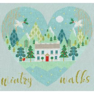 輸入刺繍キット Bothy Threads XHY5 Wintry Walks 冬の散歩|在庫ありの場合、土日祝除く通常1～3営業日で発送