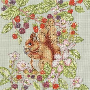 輸入刺繍キット Bothy Threads XFY7 Bramble Garden 野バラの庭|在庫ありの場合、土日祝除く通常1～3営業日で発送