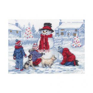 輸入 刺繍キット Dimensions 70-08993 Building a Snowman スノーマン作ろ|在庫ありの場合、土日祝除く通常1～3営業日で発送