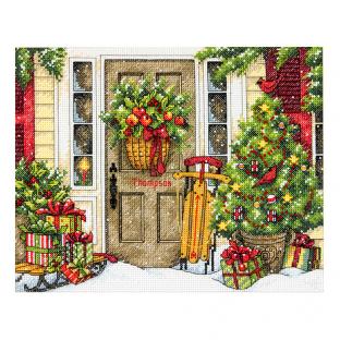 輸入 刺繍キット Dimensions 70-08961 Home for the Holidays クリスマス休暇の家|在庫ありの場合、土日祝除く通常1～3営業日で発送