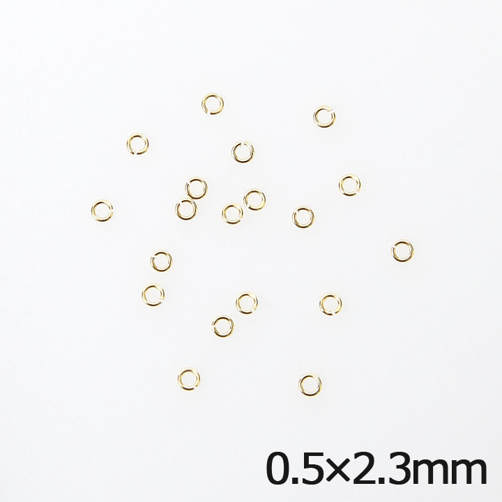 丸カン0.5×2.3mm 2g【メール便可】｜在庫ありの場合、4営業日前後で